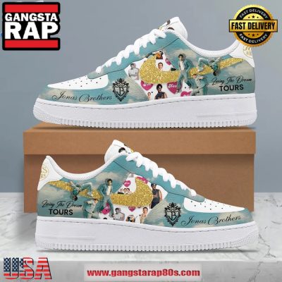 Jonas Brothers Living The Dream Tour Limited Edition Air Force 1 Running Sneakers Shoes