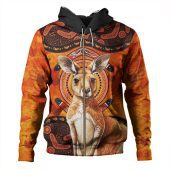Indigenous Australian Aboriginal Hoodie Kangaroo Spirit Dreaming