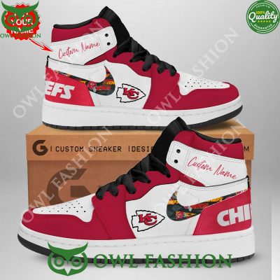 Kansas City Chiefs Custom Name Air Jordan High Top NFL