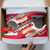 NFL Custom Name Kansas City Chiefs Super Bowl Air Force 1 Shoes Sneakers