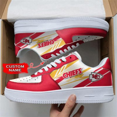 NFL Custom Name Kansas City Chiefs Super Bowl Air Force 1 Shoes Sneakers