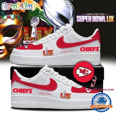 Kansas City Chiefs Super Bowl LIX Red Air Force 1 Shoes Sneaker