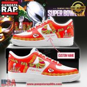Kansas City Chiefs Super Bowl LIX Special Edition Air Force 1 Running Sneakers Shoes