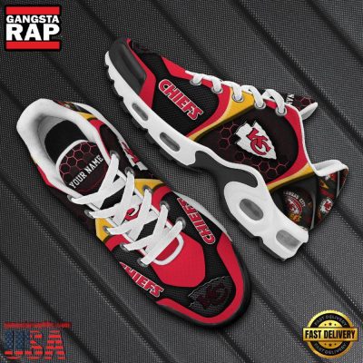 NFL Custom Name Kansas City Chiefs Max Plus Shoes - Running Sneakers