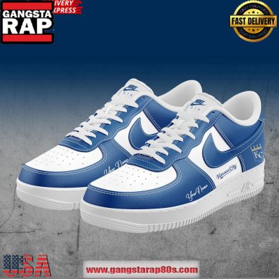 Kansas City Royals Custom Air Force 1 Running Sneakers Shoes