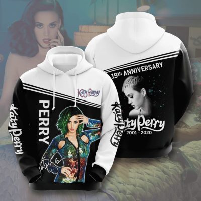 Katy Perry Black White Pullover Hoodie