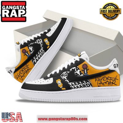Kendrick Lamar Mustard Special Edition Air Force 1 Running Sneakers Shoes
