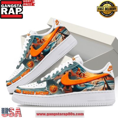 Kenny Chesney No Shoes Nation Air Force 1 Sneakers Shoes