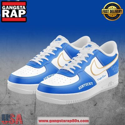 Kentucky Wildcats Coach Kenny Brooks New Exclusives Air Force 1 Running Sneakers Shoes