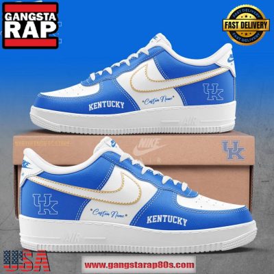 Kentucky Wildcats Coach Kenny Brooks New Exclusives Air Force 1 Running Sneakers Shoes