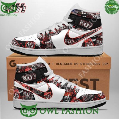 Kiss Band Logo Rock and Roll Air Jordan High Top
