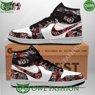 Kiss Band Logo Rock and Roll Air Jordan High Top
