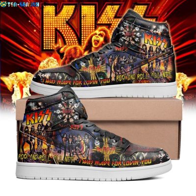 Kiss Rock And Roll All Nite Air Jordan 1 High Sneakers