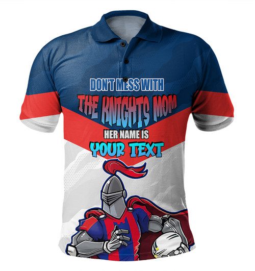 Newcastle Knights Mother's Day Polo Shirt - Screaming Mom and Crazy Fan Newcastle Knights Mother's Day Polo Shirt - Screaming Mom and Crazy Fan