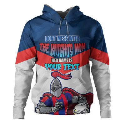 Newcastle Knights Mother's Day Hoodie - Screaming Mom and Crazy Fan