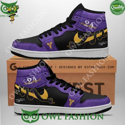 Kobe Bryant Snake Logo NBA Legend Air Jordan Sneaker