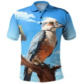 Australia Kookaburra Polo Shirt - Kookaburra With Blue Sky Polo Shirt
