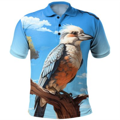 Australia Kookaburra Polo Shirt - Kookaburra With Blue Sky Polo Shirt