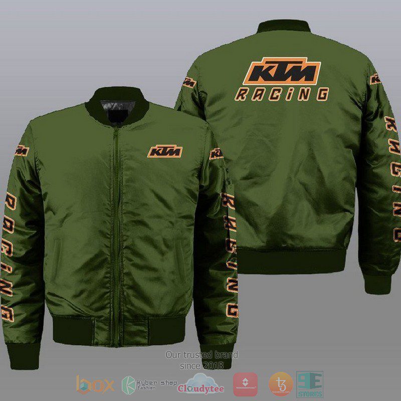 KTM Motorcycles Green Bomber Jacket KTM Motorcycles Green Bomber Jacket