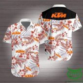 KTM Motorcycles Tropical Flower Hawaiian Shirt