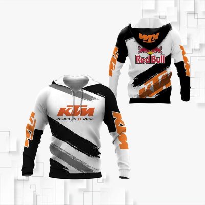 KTM Motorcycles White Pullover Hoodie