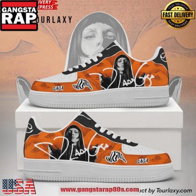 Lady Gaga Live Performance Edition Air Force 1 Running Sneakers Shoes