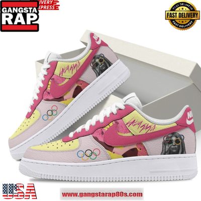Lady Gaga Olympic Paris Limited Edition Air Force 1 Sneakers Shoes