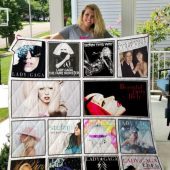 Lady Gaga Quilt Blanket V2