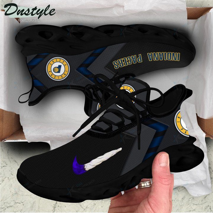 NBA Indiana Pacers Black Blue Max Soul Shoes NBA Indiana Pacers Black Blue Max Soul Shoes