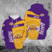 NBA Los Angeles Lakers Purple Golden Pullover Hoodie