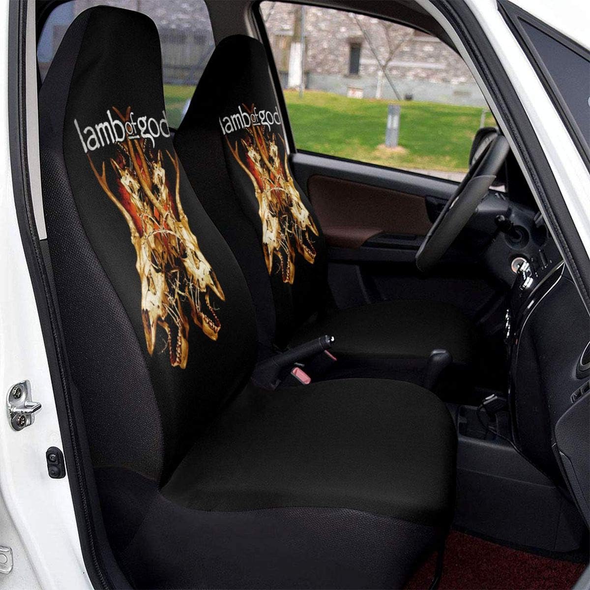 Lamb of God Black Car Seat Covers Lamb of God Black Car Seat Covers