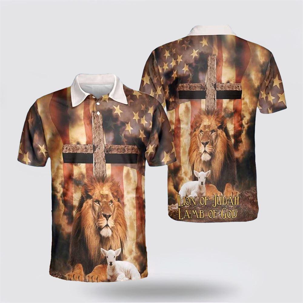 Lamb of God Lion Of Judah Polo Shirt Lamb of God Lion Of Judah Polo Shirt