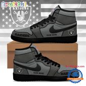 Las Vegas Raiders 2026 NFL Pride Jordan 1 Hightop Shoes