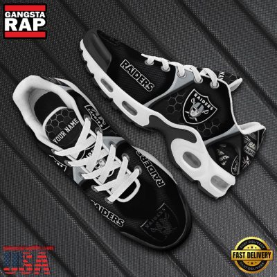 NFL Custom Name Las Vegas Raiders Max Plus Shoes - Running Sneakers