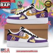 LeBron James Los Angeles Lakers Air Force 1 Sneakers Shoes