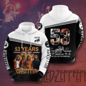 Led Zeppelin 53 Years 1968-2021 Pullover Hoodie