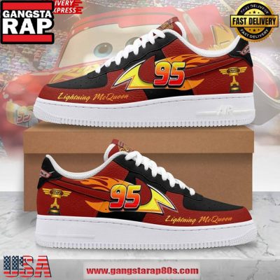 Lightning McQueen Limited Edition Air Force 1 Sneakers Shoes