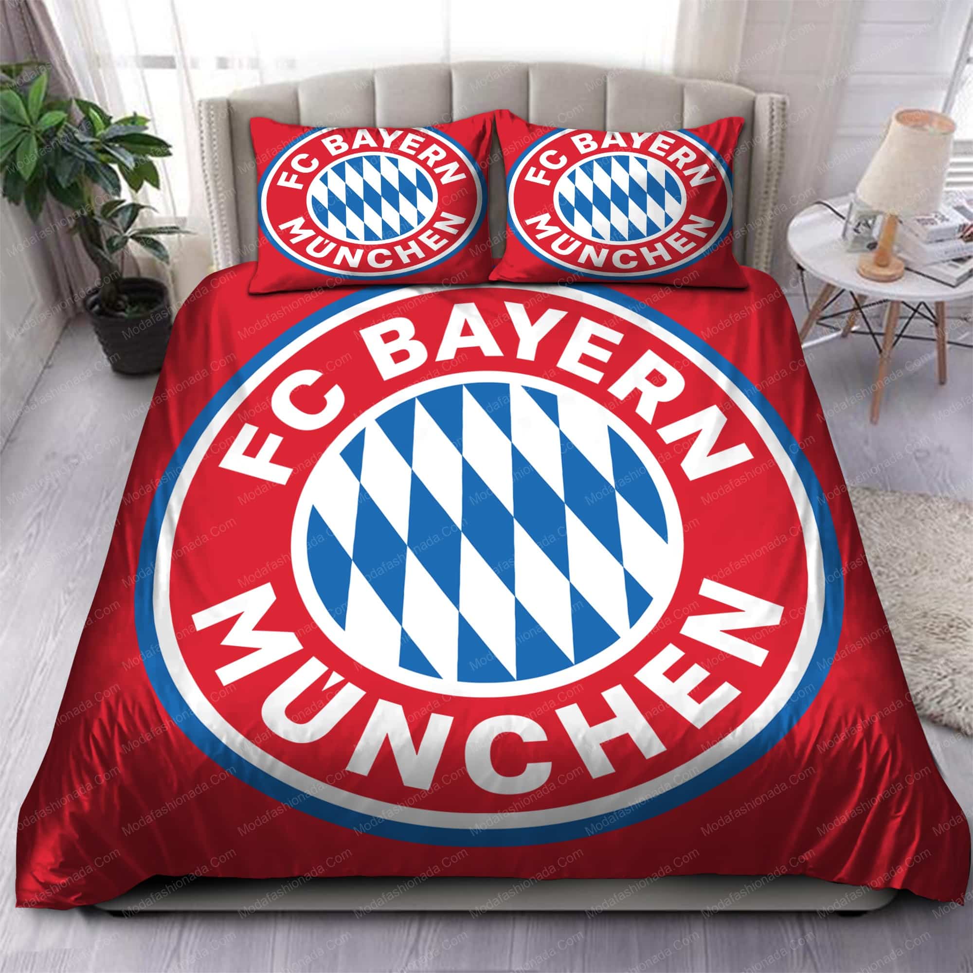Bayern Munich Red Big Logo Bedding Set Bayern Munich Red Big Logo Bedding Set