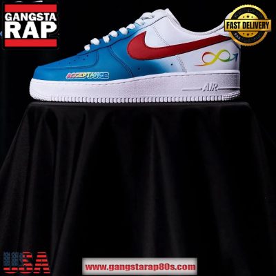 Los Angeles Clippers x To The Max Autism Acceptance 2025 Limited Edition Air Force 1 Running Sneakers Shoes