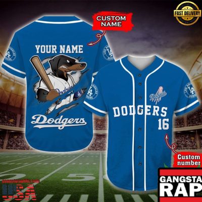 Los Angeles Dodgers Baseball Jersey MLB Custom Name Number - MLB Fan Gifts