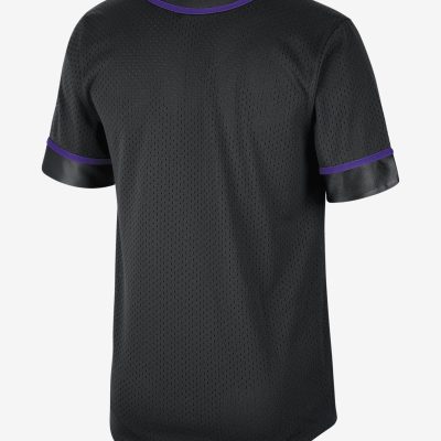 NBA Los Angeles Lakers Black Baseball Jersey V2