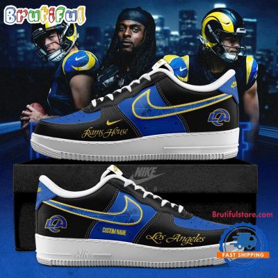 Los Angeles Rams Midnight Blue 2025 Rivalries Air Force 1 Shoes Sneakers