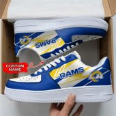 NFL Custom Name Los Angeles Rams Super Bowl Air Force 1 Shoes Sneakers