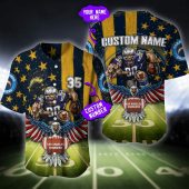 NFL Los Angeles Chargers Custom Name Number Baseball Jersey