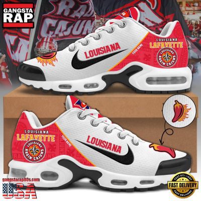 NCAA Custom Name Louisiana Lafayette Football Mascot Symbol Air Max Plus Shoes Running Sneakers