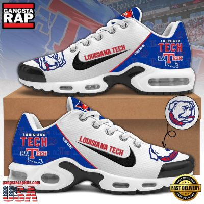 NCAA Custom Name Louisiana Tech Football Mascot Symbol Air Max Plus Shoes Running Sneakers