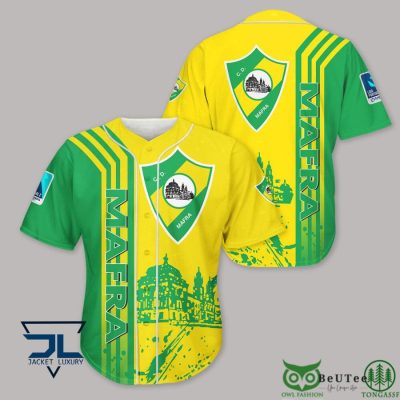 CD Mafra Yellow Green Baseball Jersey