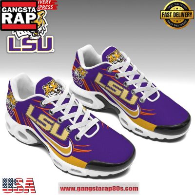 LSU Tiger Custom Name Air Max Plus Shoes Running Sneakers