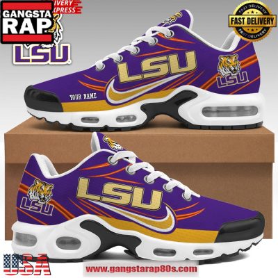 LSU Tiger Custom Name Air Max Plus Shoes Running Sneakers