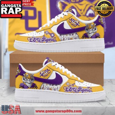 LSU Tigers Pride Limited Edition Air Force 1 Running Sneakers Shoes